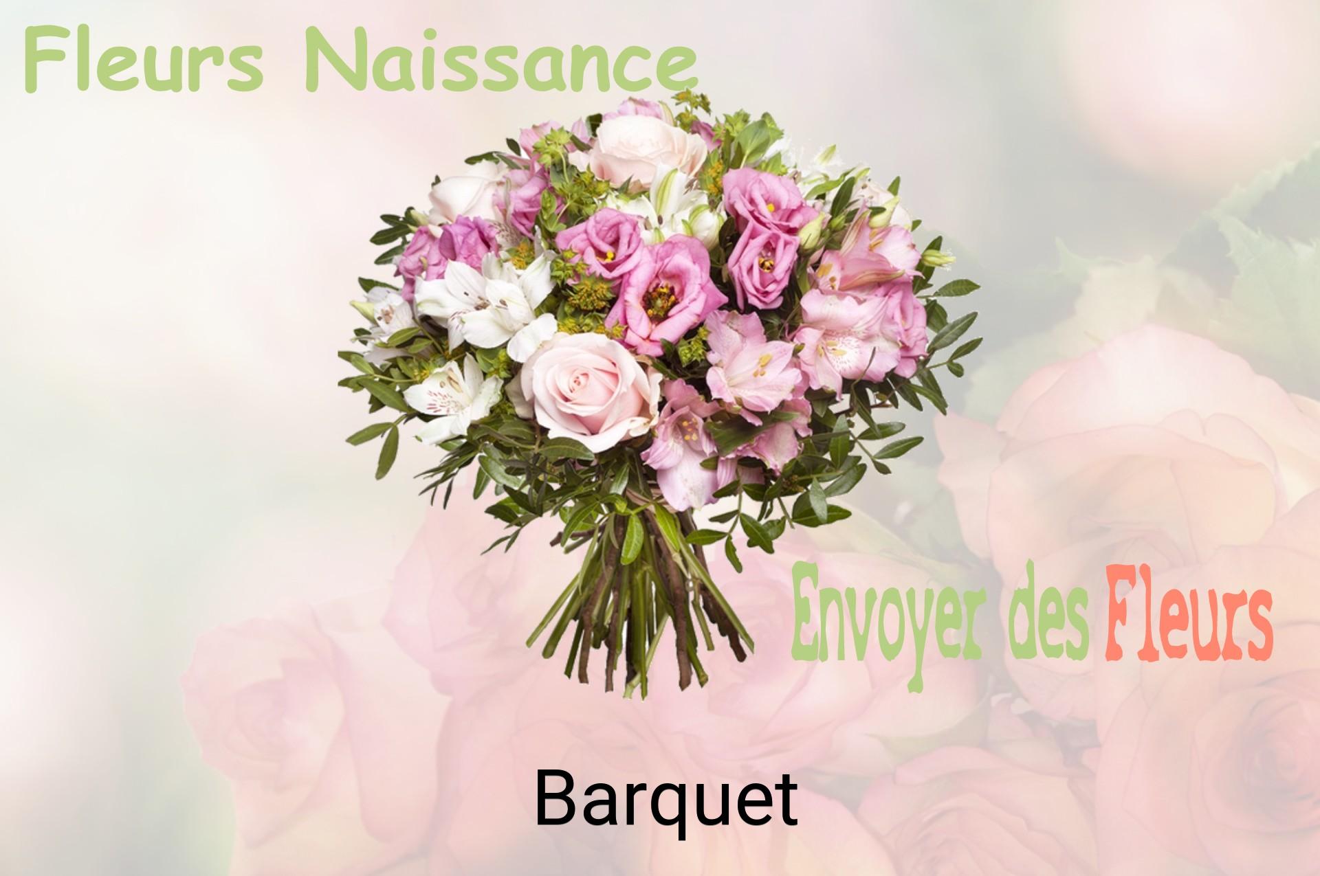 Bouquet de fleurs de naissance livré à Barquet